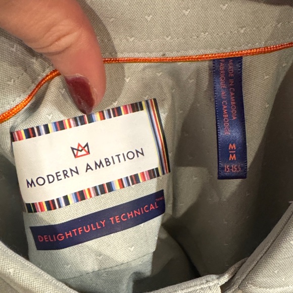 Modern Ambition • NWOT Green Dress Shirt - Picture 4 of 4